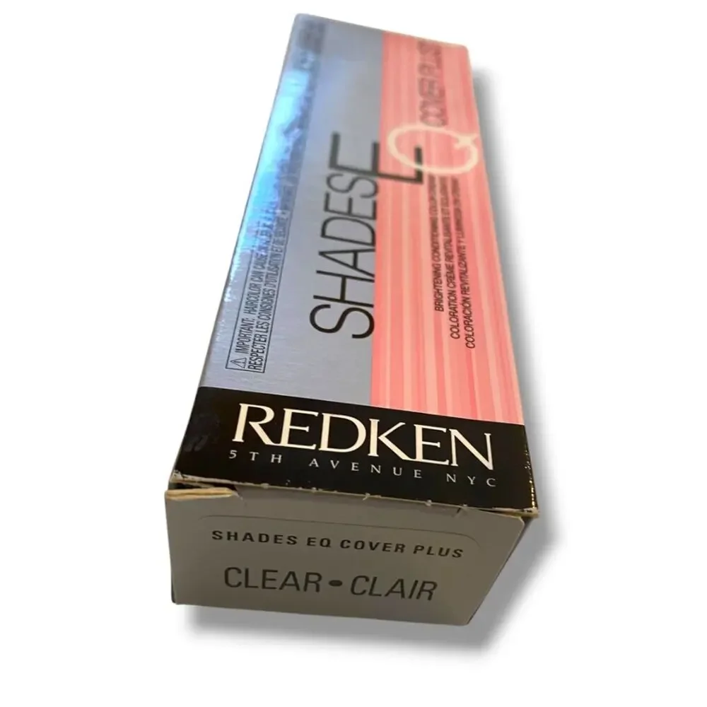 Redken New Shades EQ Cover Plus 2.1 oz Clear Color Cream Brightening